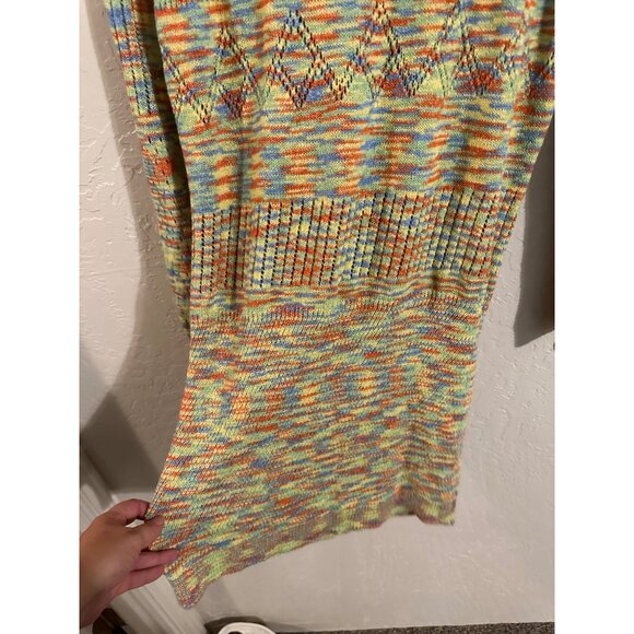 Lisa Says Gah Plus Size Crochet Multicolored Penny Mini Dress - Picture 5 of 10